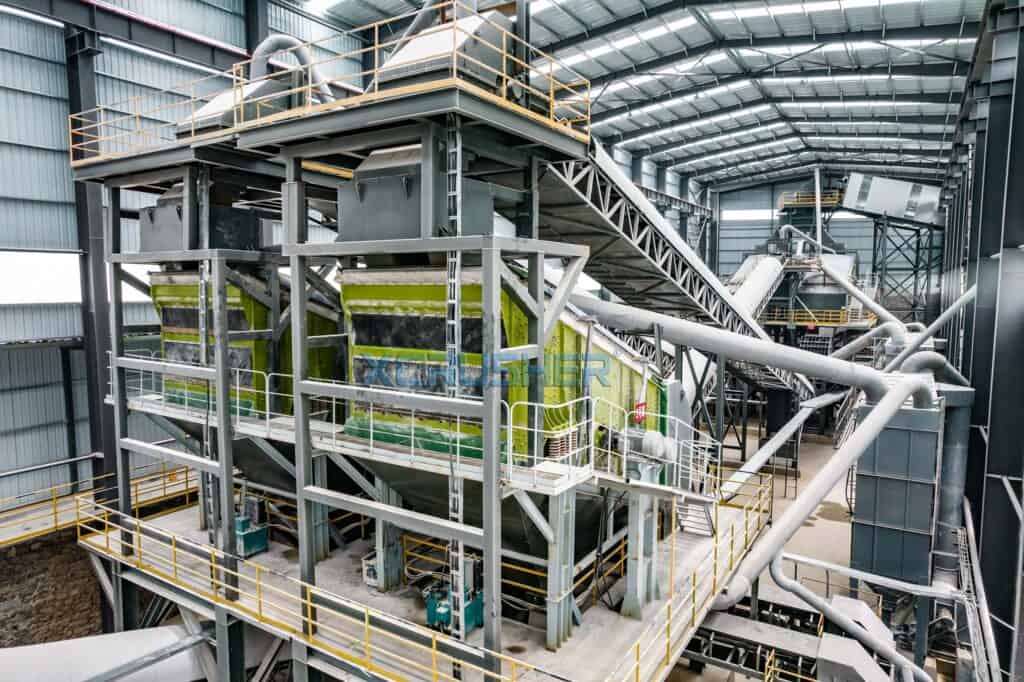 Fixed mining sand and gravel crushing production line equipment